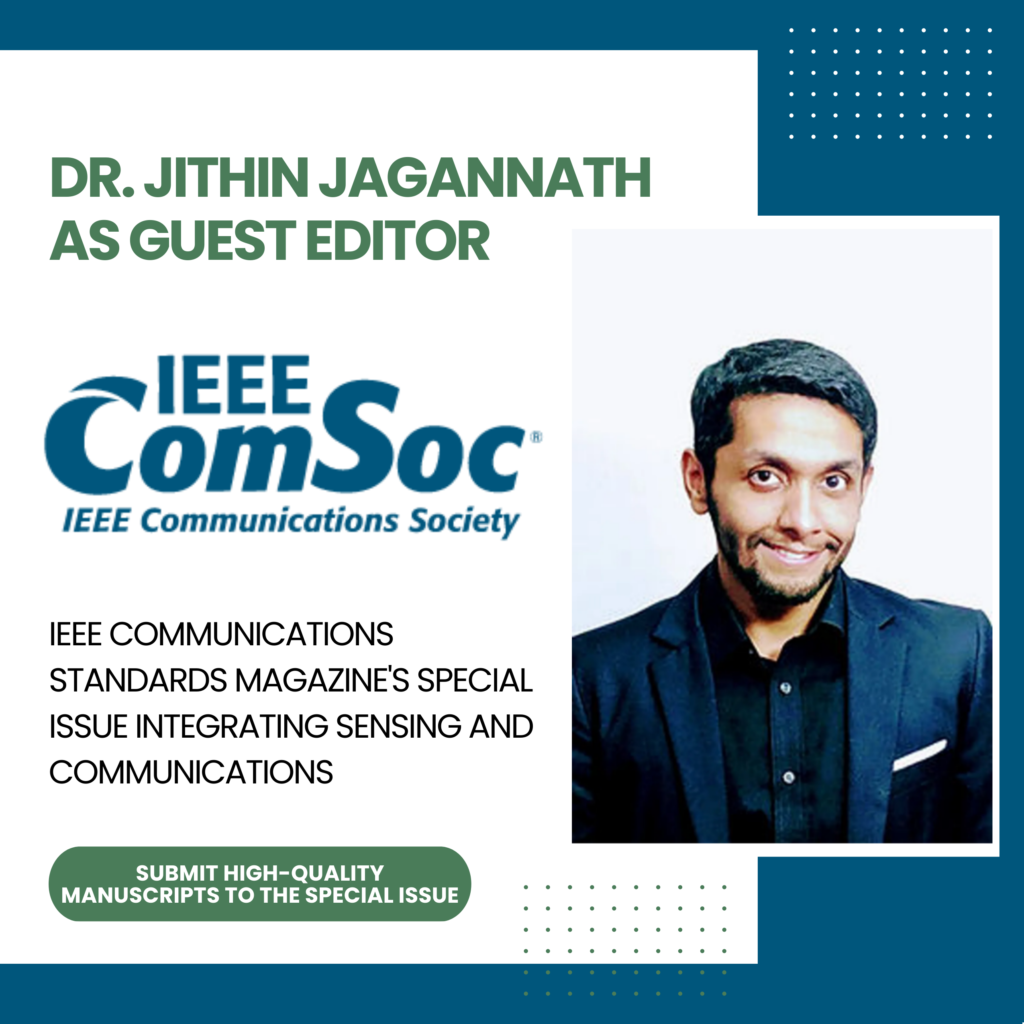 Guest Editor for IEEE Communications Standards Magazine's Special Issue Integrating Sensing and Communications