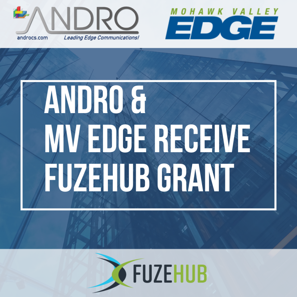 ANDRO & MV Edge Receive FuzeHub Grant; Plan to Test “SecondNet”