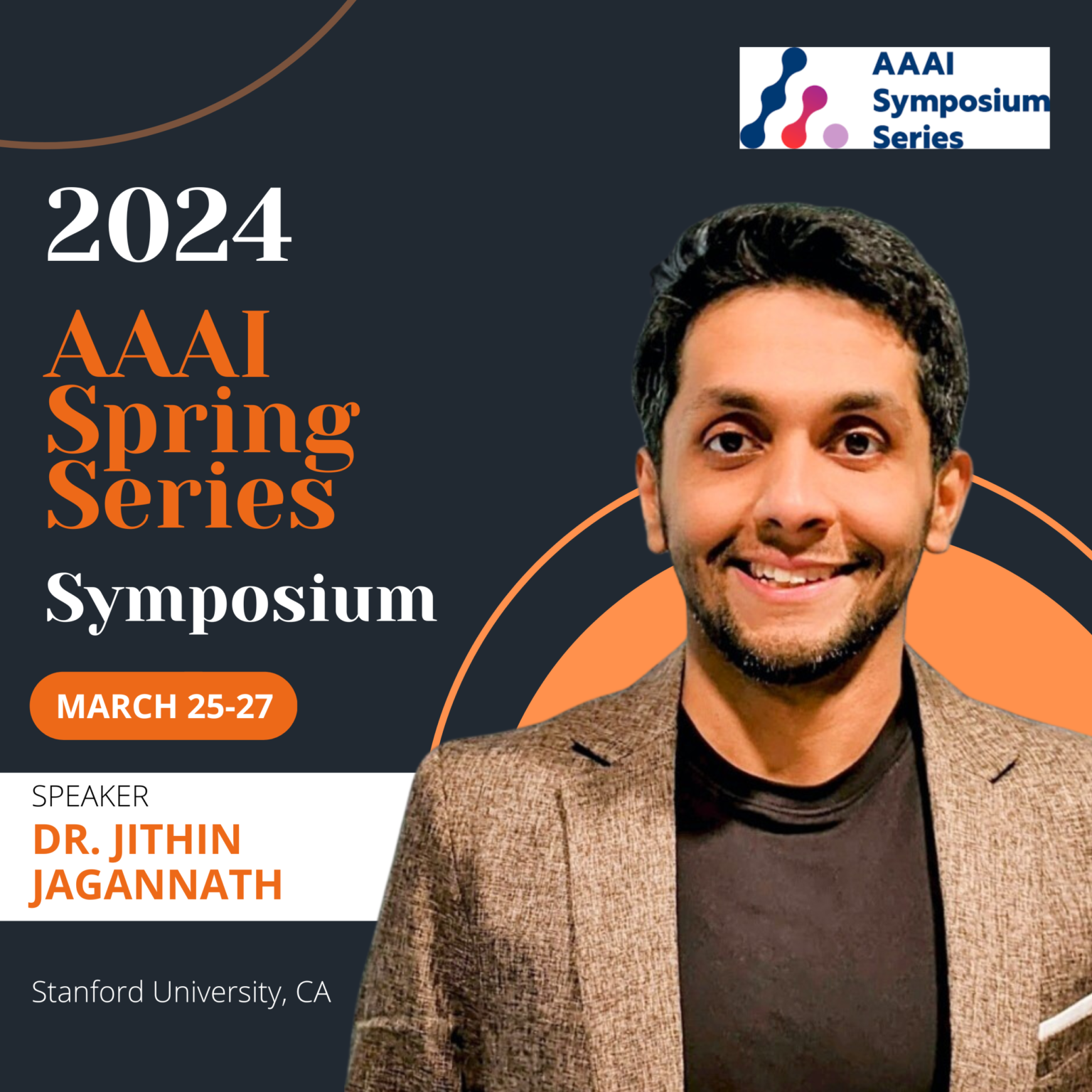 Dr. Jithin Jagannath to Speak at AAAI Spring Series Symposium ANDRO