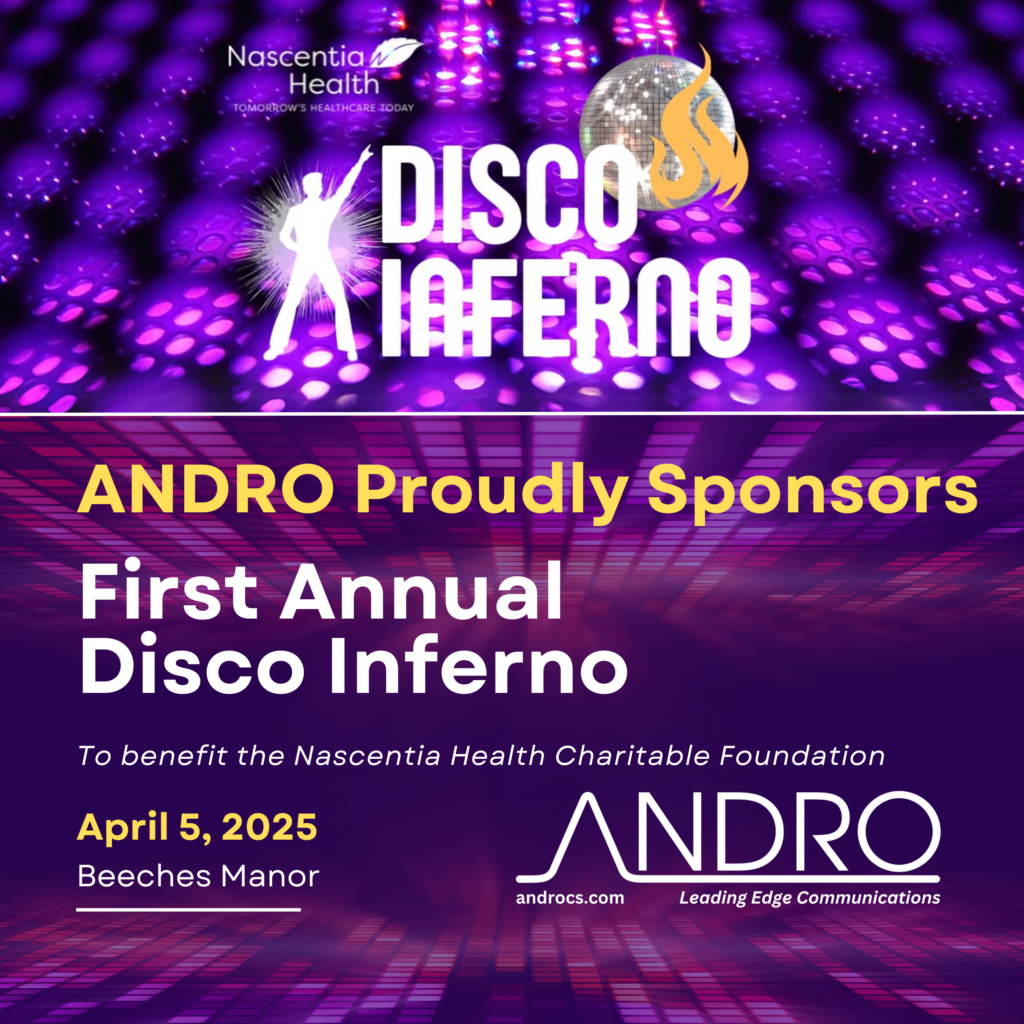 ANDRO Proudly Sponsors Nascentia Health's First Annual DISCO INFERNO Dance Party